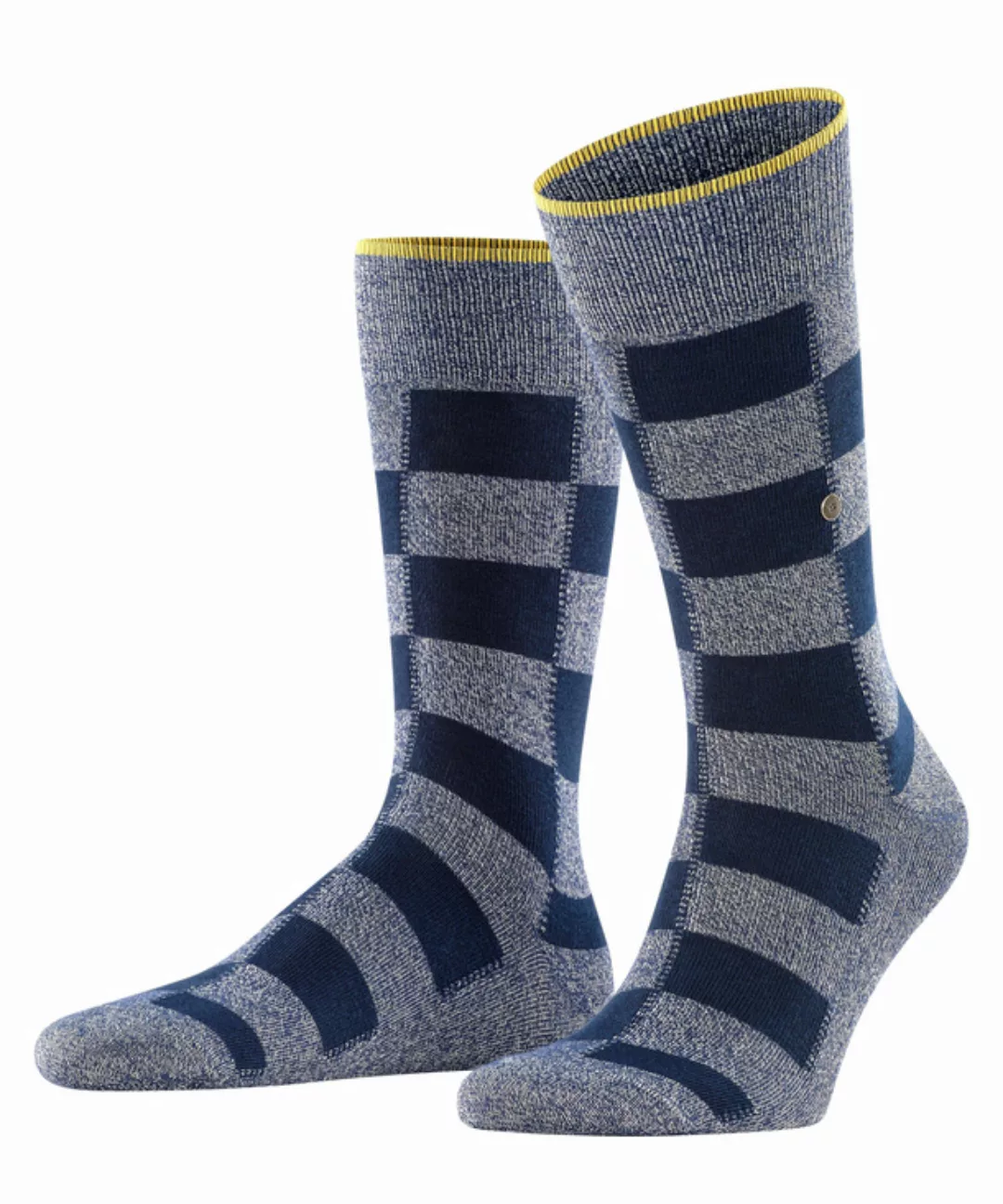 Burlington Indigo Herren Socken, 40-46, Blau, AnderesMuster, Baumwolle, 219 günstig online kaufen
