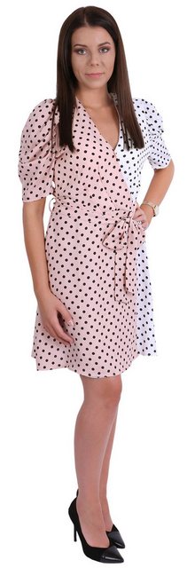 Sarcia.eu Minikleid Weiß-pinkes Minikleid Sommerkleid getupft FOREVER UNIQU günstig online kaufen