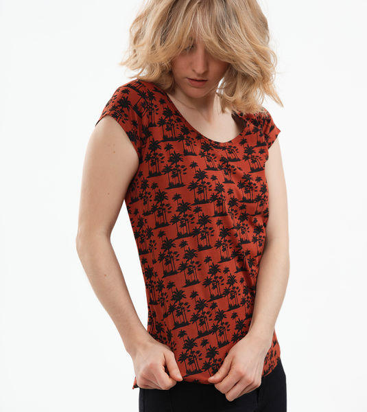 Shirt Asheville Palmen Aus Biobaumwolle günstig online kaufen