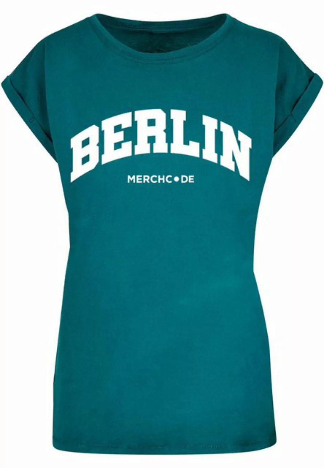 Merchcode T-Shirt Merchcode Damen Ladies Berlin Wording - T-Shirt (1-tlg) günstig online kaufen