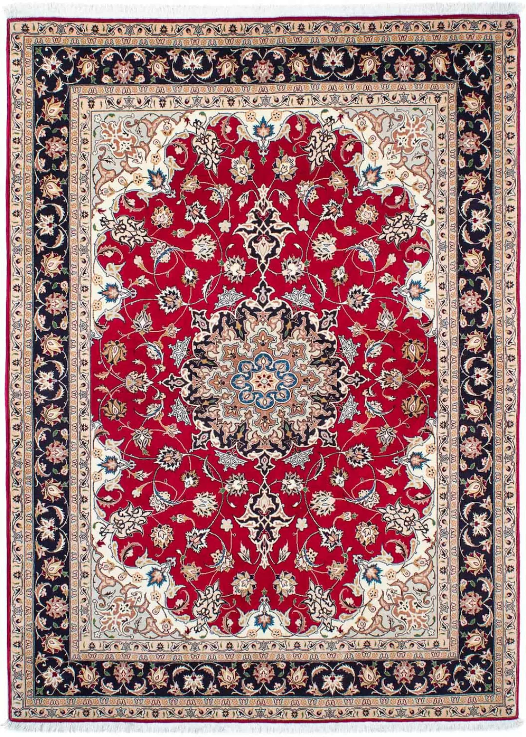 morgenland Orientteppich »Perser - Täbriz - Royal - 210 x 150 cm - rot«, re günstig online kaufen