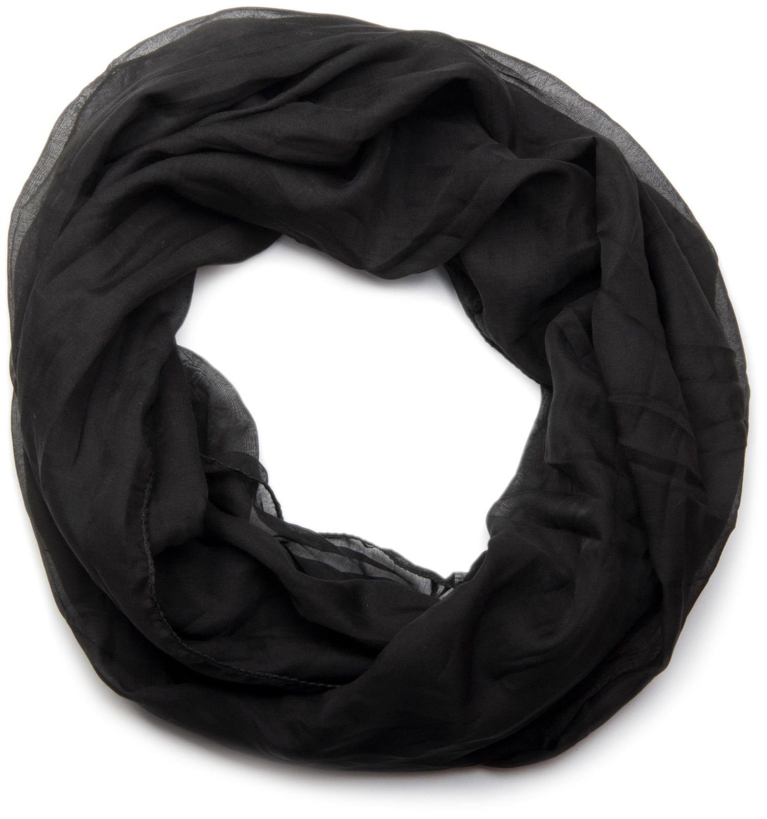styleBREAKER Loop Seidiger unifarbener Loop, (1-St) günstig online kaufen