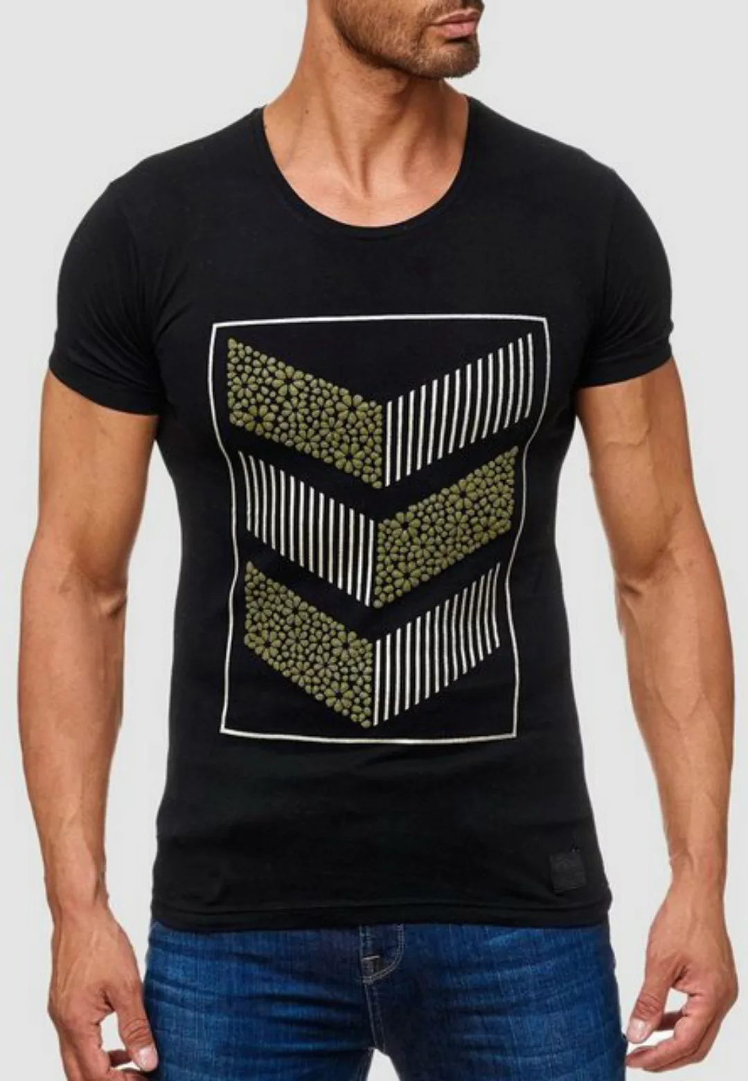 Egomaxx T-Shirt T Shirt 3D Print Short Sleeve Shirt H2160 (1-tlg) 2160 in S günstig online kaufen