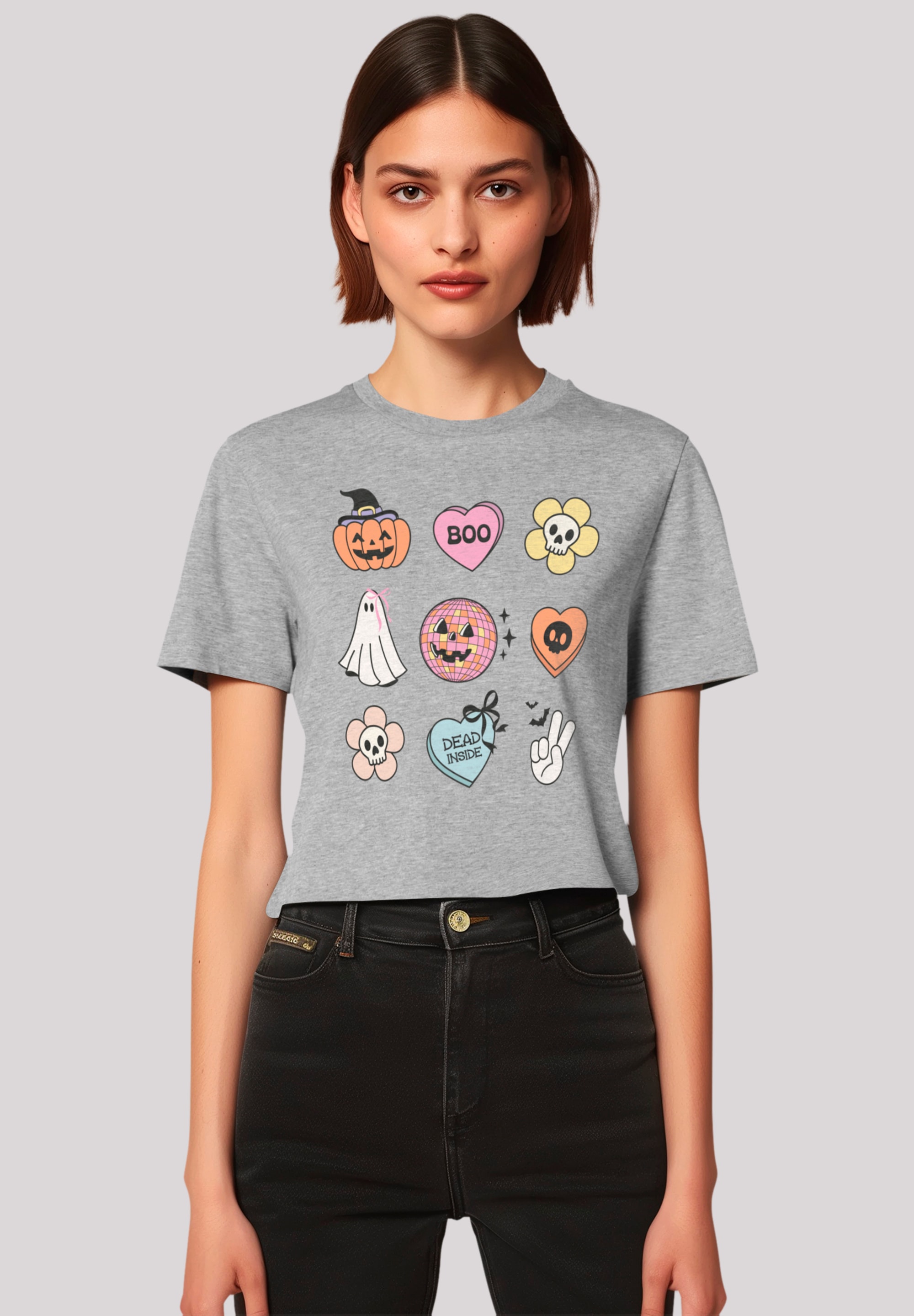 F4NT4STIC T-Shirt "Retro Halloween Icons", Premium Qualität günstig online kaufen