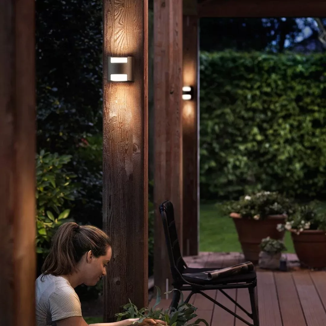Philips Grass LED-Außenwandleuchte anthrazit günstig online kaufen