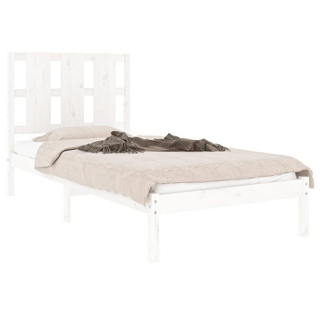 vidaXL Bett Massivholzbett Weiß Kiefer 90x200 cm günstig online kaufen