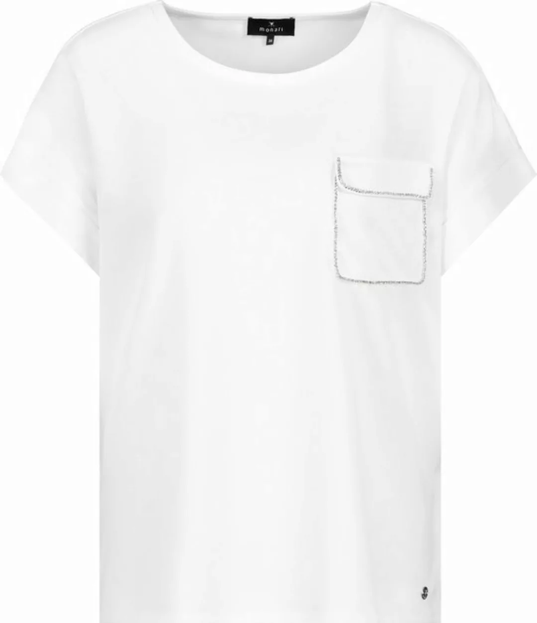 Monari Kurzarmshirt Bluse weiss günstig online kaufen