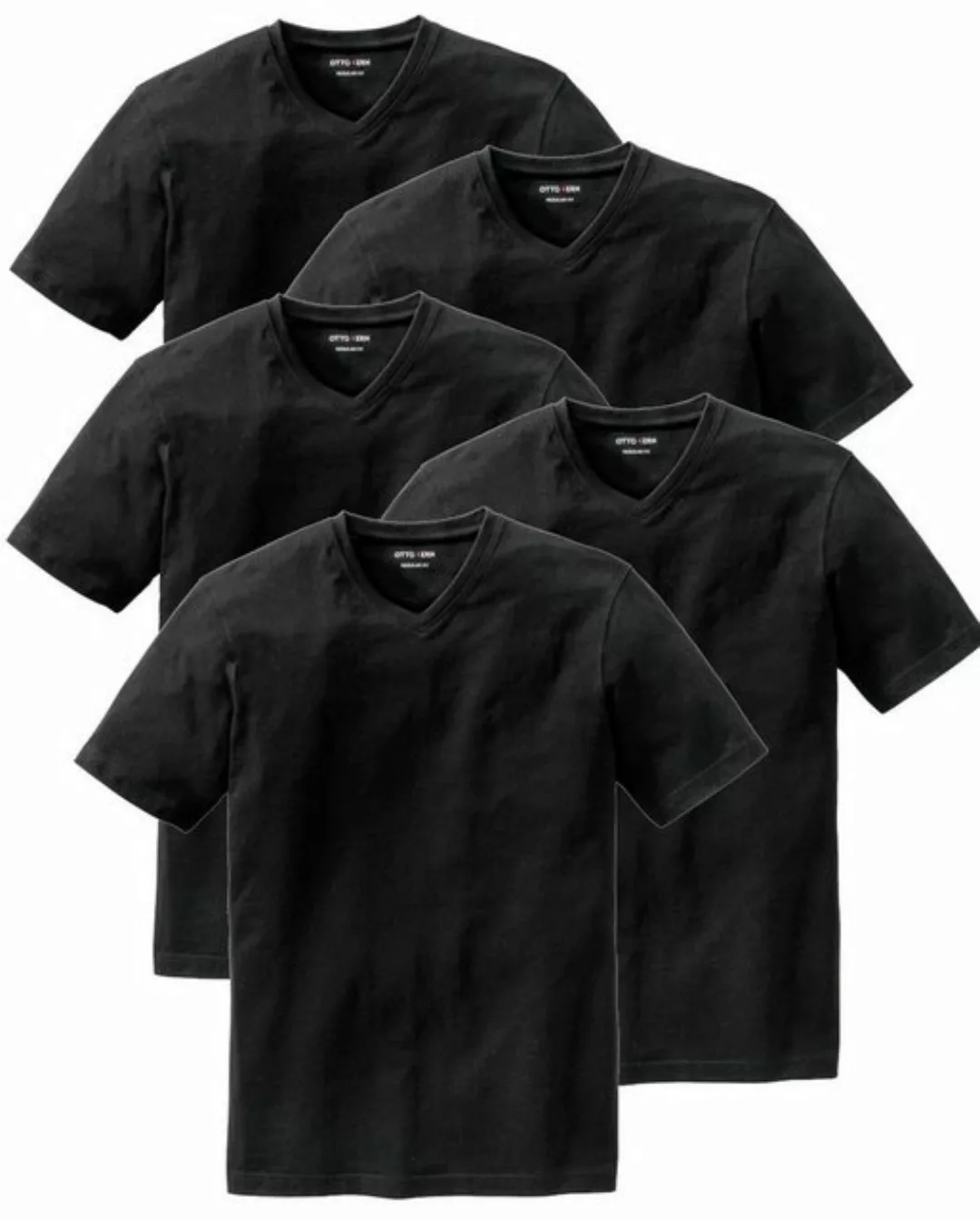 Otto Kern T-Shirt (5er-Pack) Kurzarmshirt aus hochwertiger, reiner Baumwoll günstig online kaufen