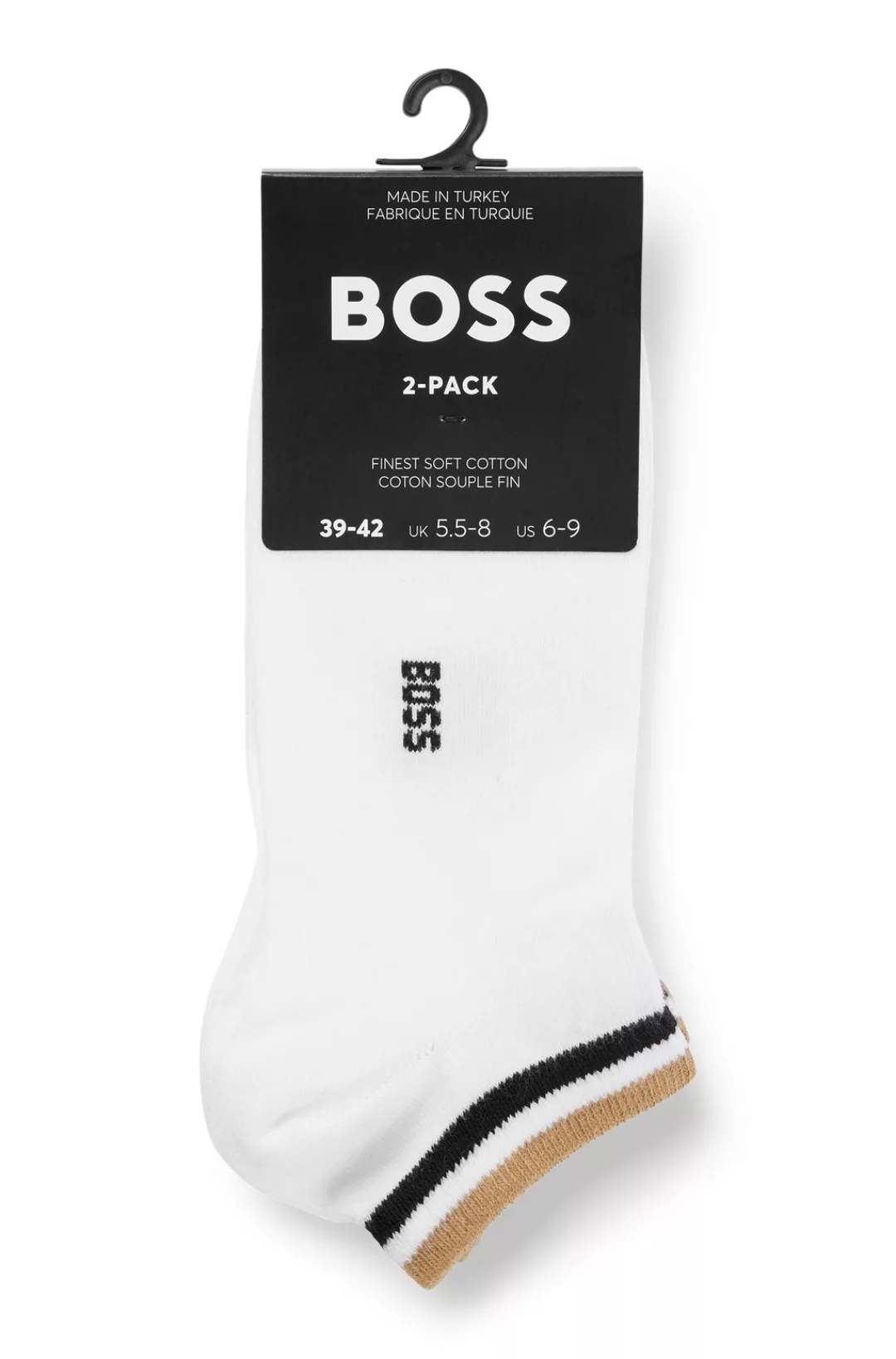 BOSS Sneakersocken "2P AS Uni stripe CC", (Packung, 2er), mit geringeltem A günstig online kaufen