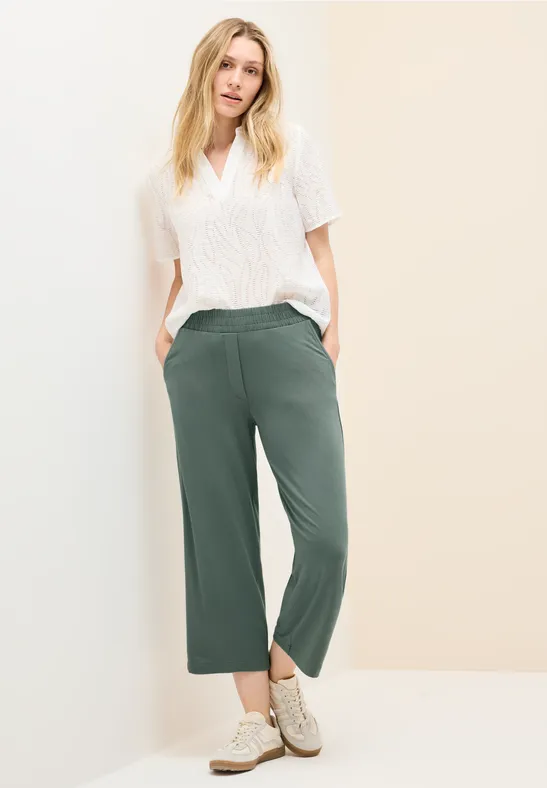 Wide Leg Jersey-Hose günstig online kaufen