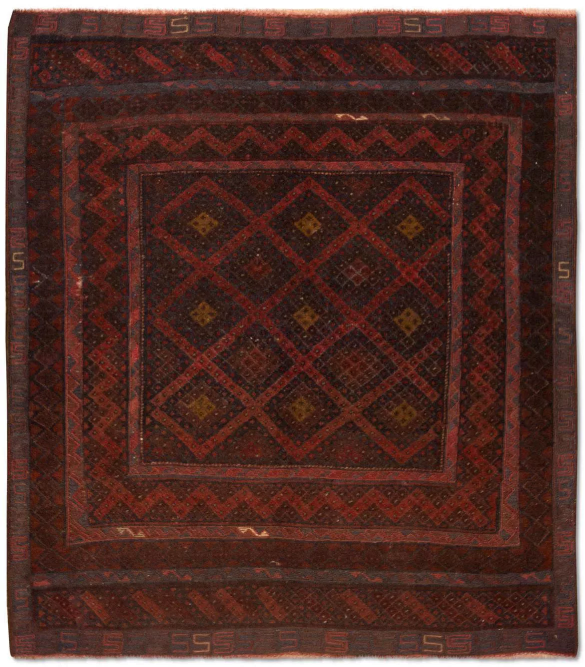 morgenland Wollteppich »Kelim Afghan Teppich handgewebt braun«, rechteckig, günstig online kaufen