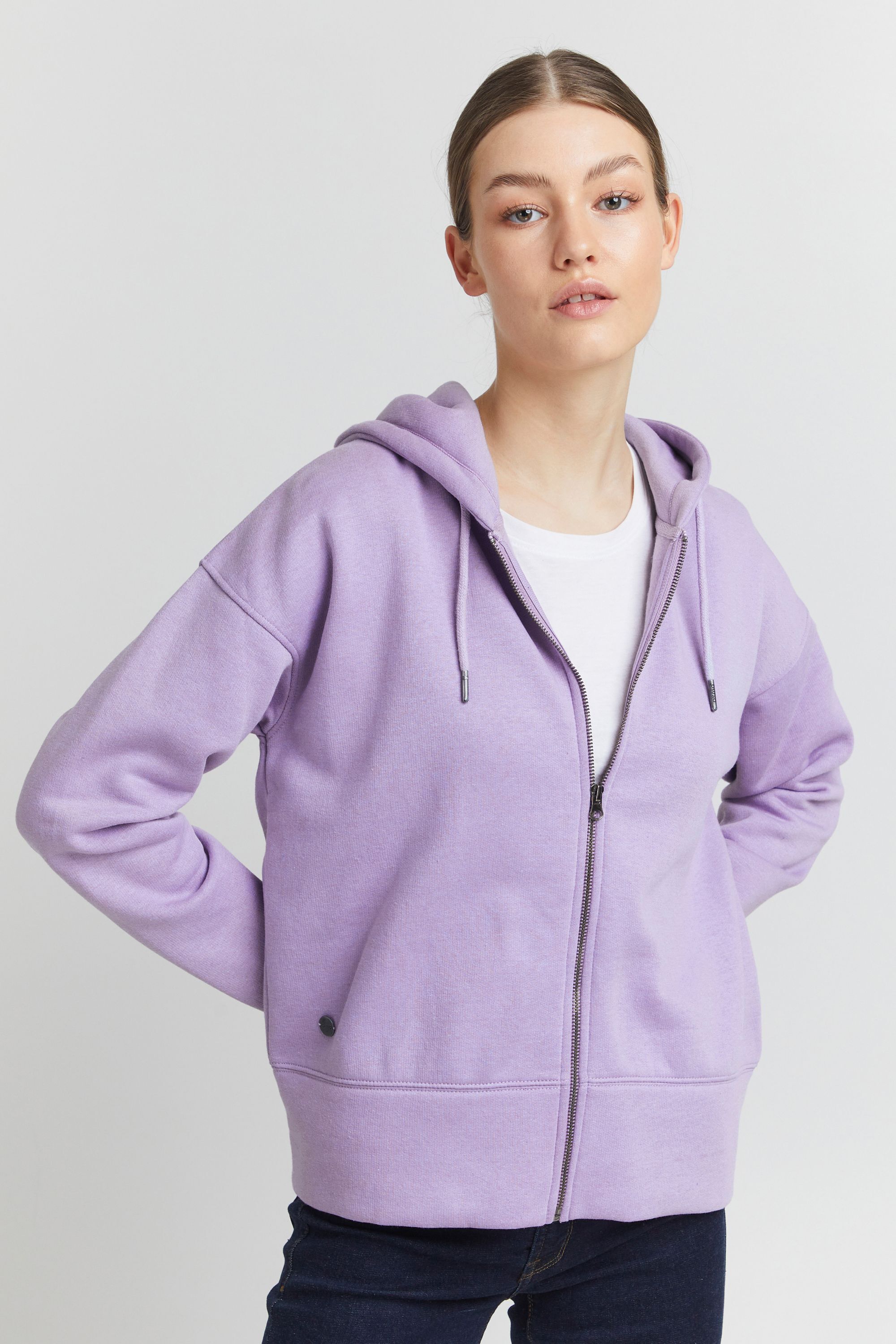 OXMO Kapuzensweatjacke "Kapuzensweatshirtjac OXHolunder" günstig online kaufen