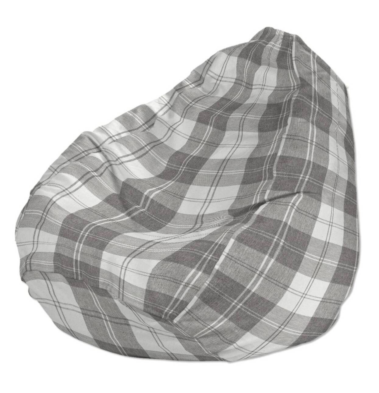 Bezug für Sitzsack, weiß-grau , Bezug für Sitzsack Ø80 x 115 cm, Edinburgh günstig online kaufen