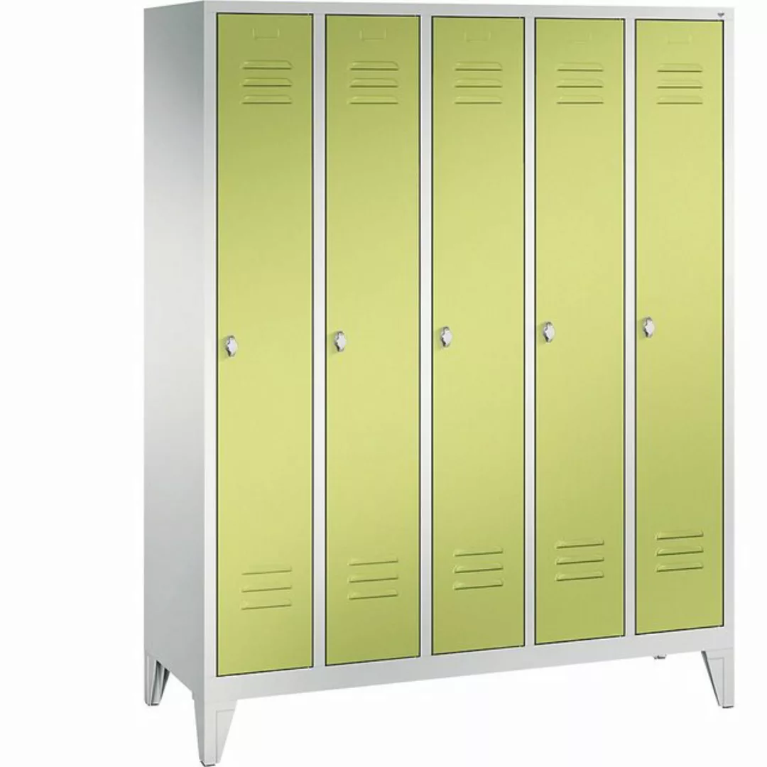 C+P Garderobenschrank Breite: 1500 mm x Tiefe: 500 mm x Höhe: 1850 mm virid günstig online kaufen