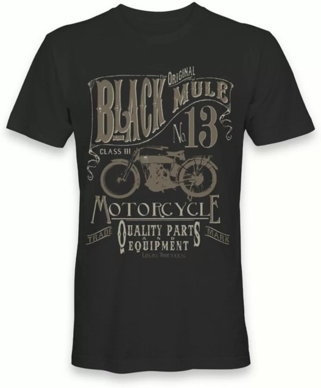 Lucky 13 T-Shirt L13 Black Mule Tee günstig online kaufen