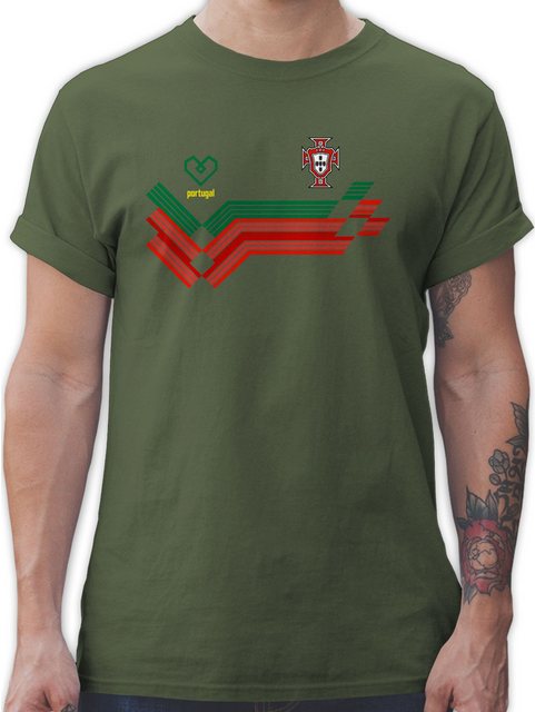 Shirtracer T-Shirt Portugal Fanartikel EM, Portugal Wappen 2024 Fussball EM günstig online kaufen