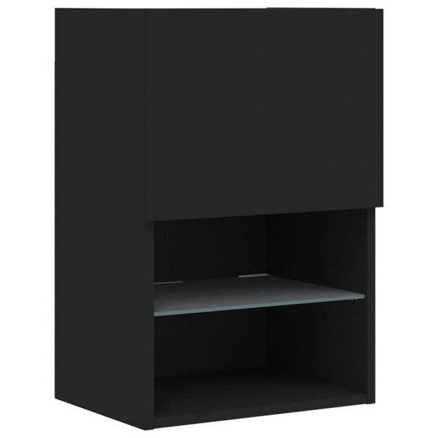 vidaXL TV-Schrank TV-Schrank mit LED-Leuchten Schwarz 40,5x30x60 cm (1-St) günstig online kaufen