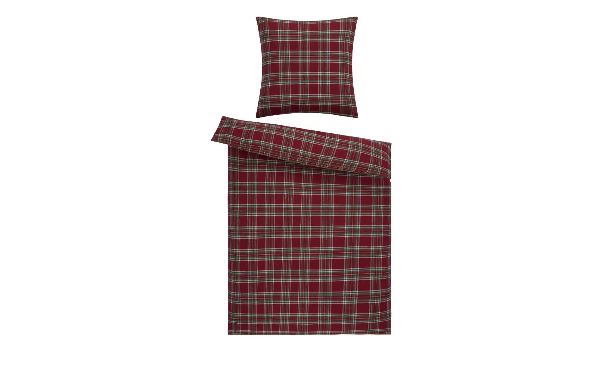 como Biber Bettwäsche  Tartan ¦ rot ¦ Maße (cm): B: 135 Bettwaren > Bettwäs günstig online kaufen