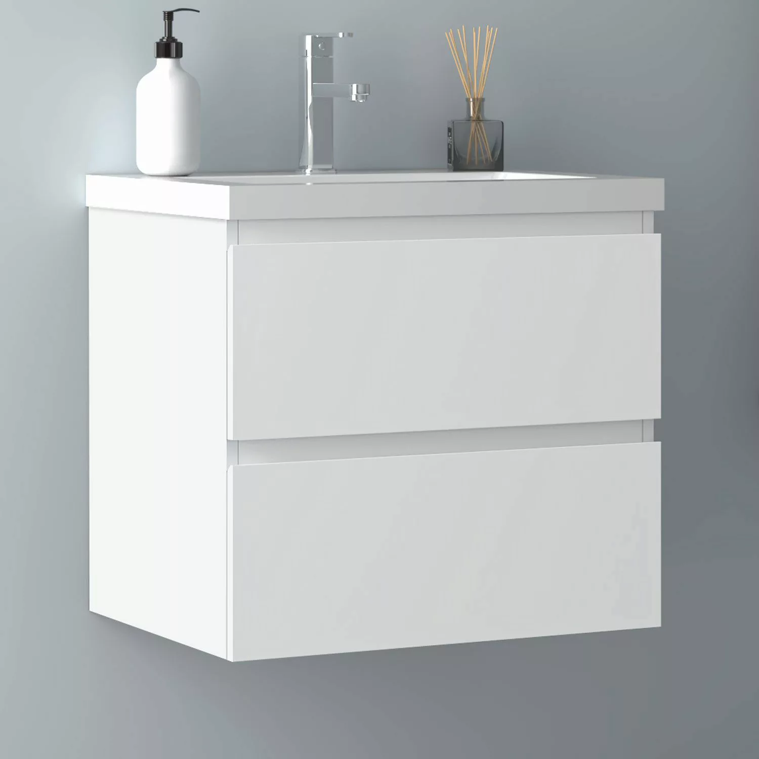 Aica Sanitär Waschtisch Badmöbel Waschtisch Badschrank günstig online kaufen