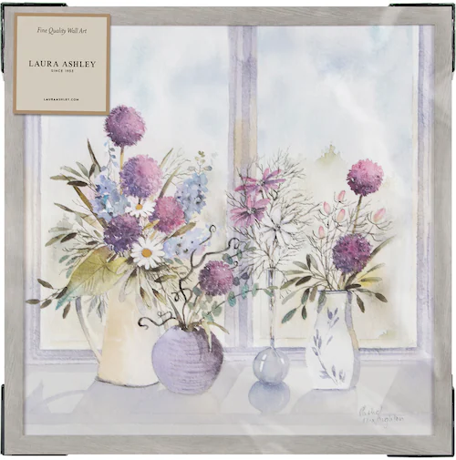 LAURA ASHLEY Bild mit Rahmen »Allium Blooms«, (1 St.), Bilder 50x50cm günstig online kaufen
