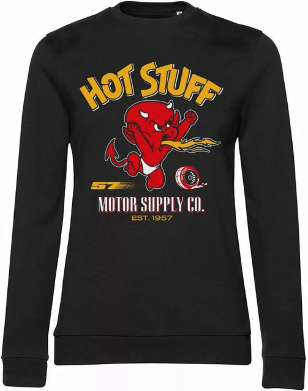 Hot Stuff Rundhalspullover Motor Supply Co Girly Sweatshirt günstig online kaufen