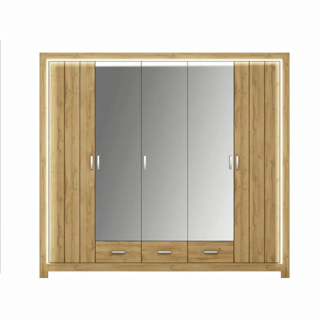 Forestdream Kleiderschrank 244,3 x 220 x 56,2 cm (B/H/T) günstig online kaufen