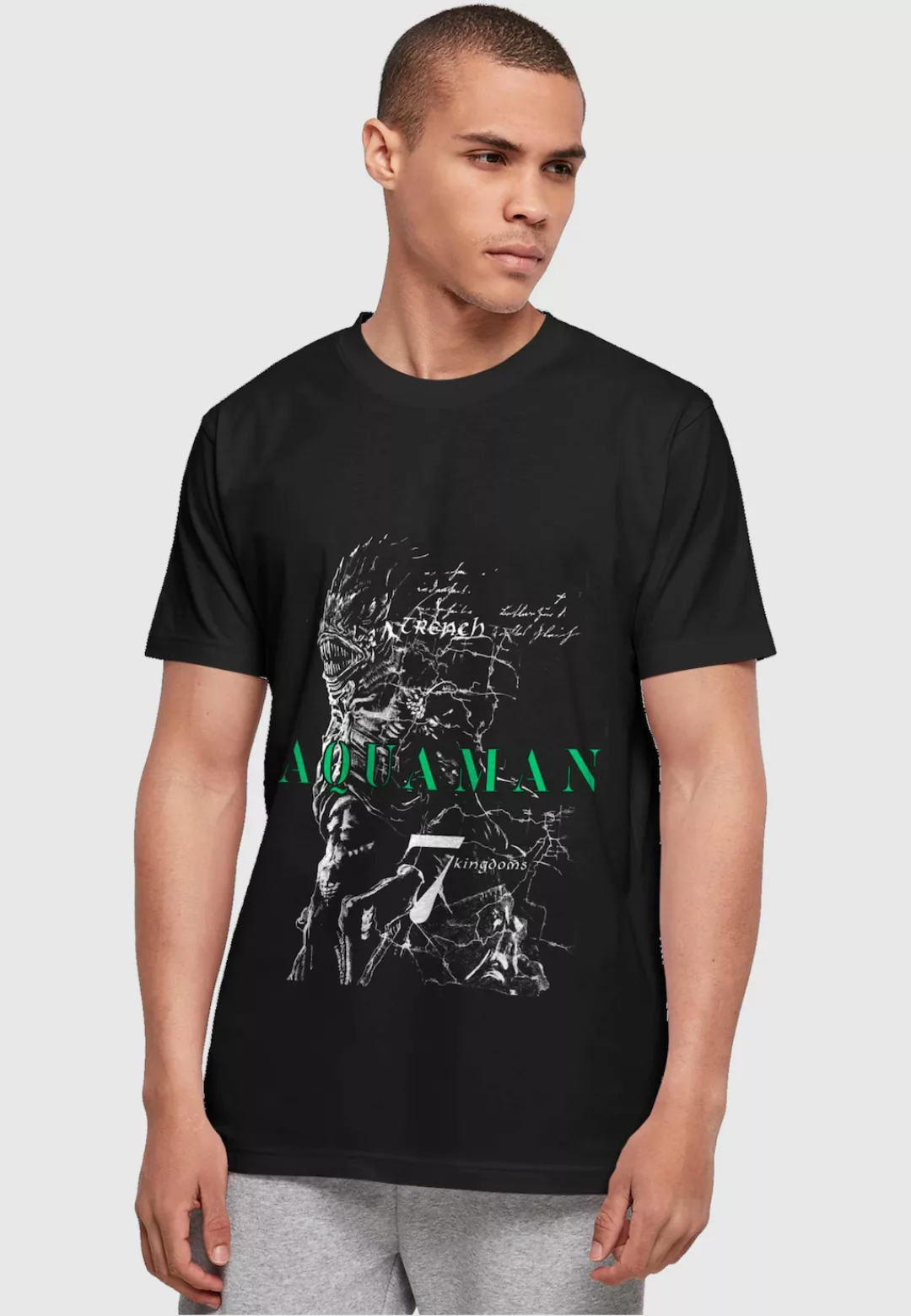 ABSOLUTE CULT T-Shirt "ABSOLUTE CULT Herren Aquaman - The Trench Sketch Bas günstig online kaufen