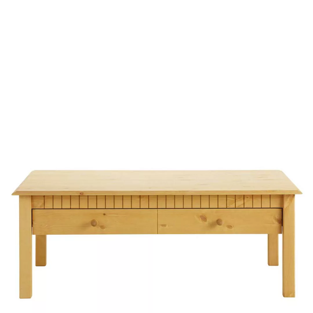 Sofatisch aus Kiefer Massivholz 110 cm breit günstig online kaufen