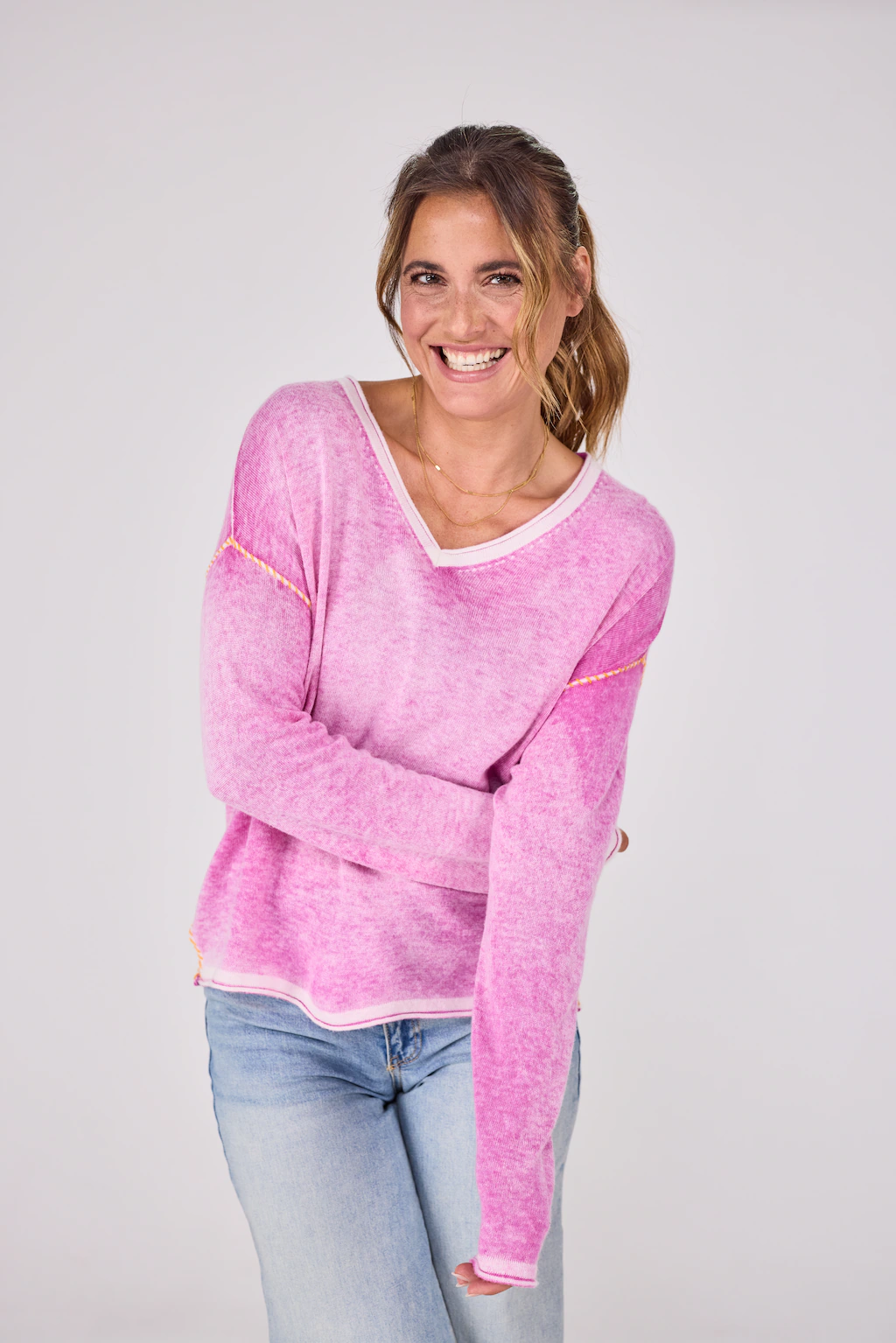 Lieblingsstück Strickpullover AuriqueL mit V-Ausschnitt günstig online kaufen