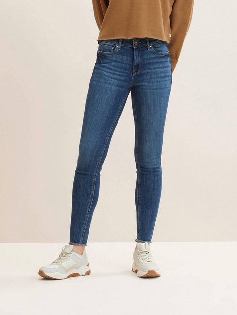 TOM TAILOR Denim Ankle-Jeans (1-tlg) Mit Knopf Und Reißverschluss günstig online kaufen