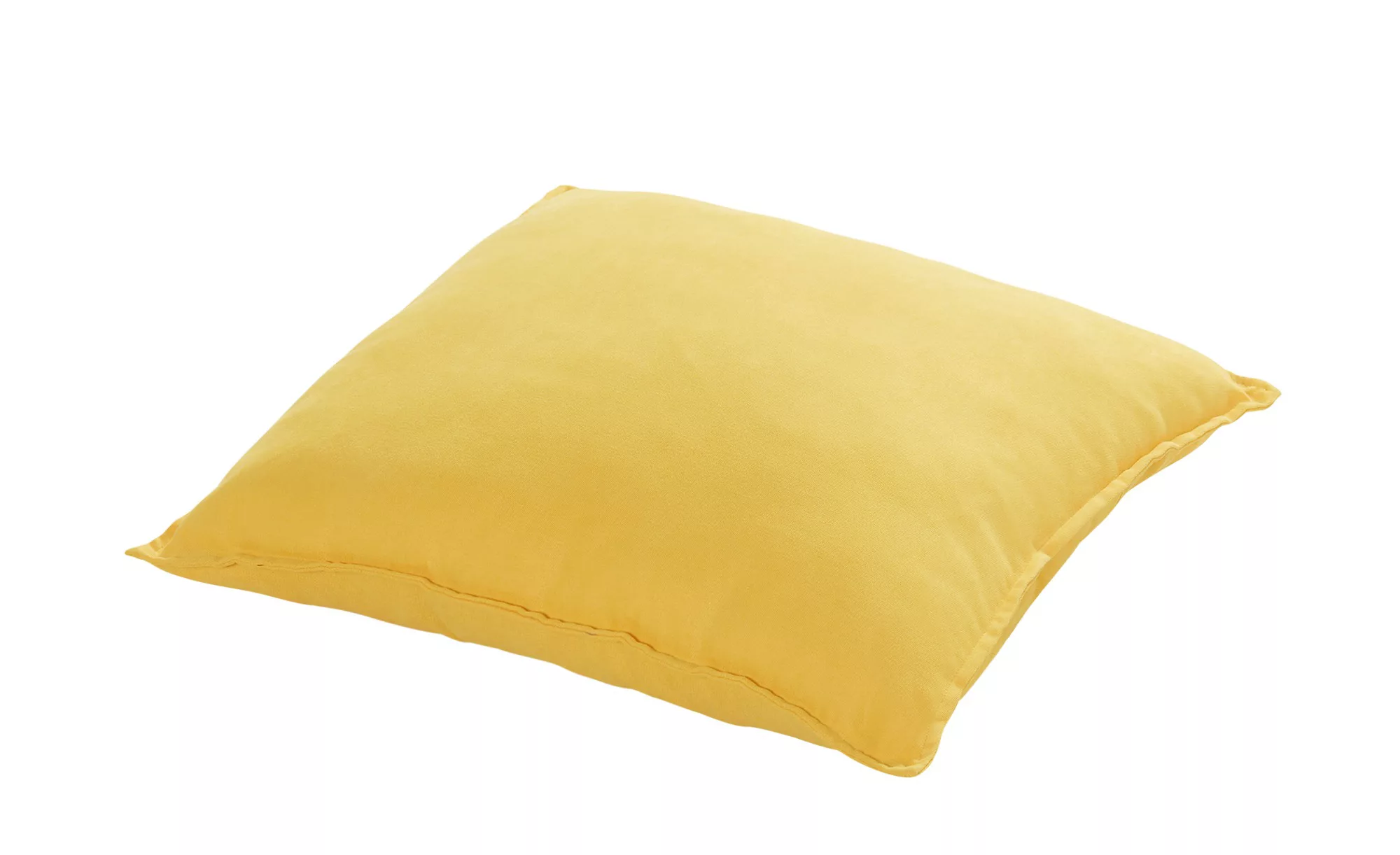 HOME STORY Bodenkissen  Pia - gelb - 100% Polyesterfüllung, 670gr. - 60 cm günstig online kaufen