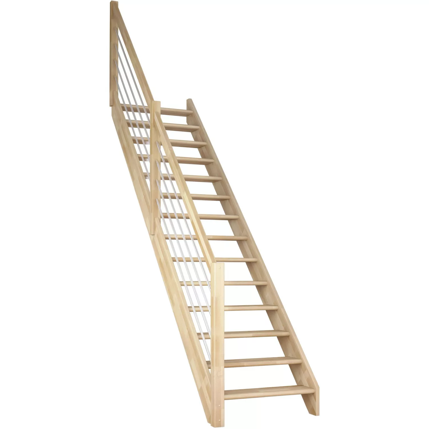 Dolle Raumspartreppe Paris Gerade 83,5 cm Buche P-Geländer FSC® günstig online kaufen