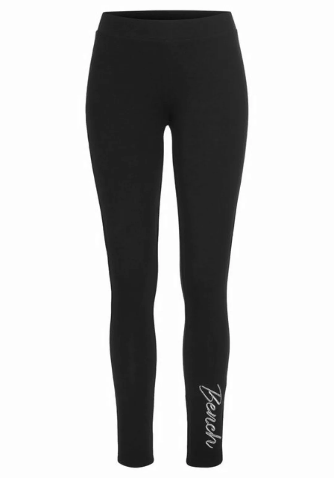 Bench. Loungewear Leggings mit glänzender Logostickerei günstig online kaufen