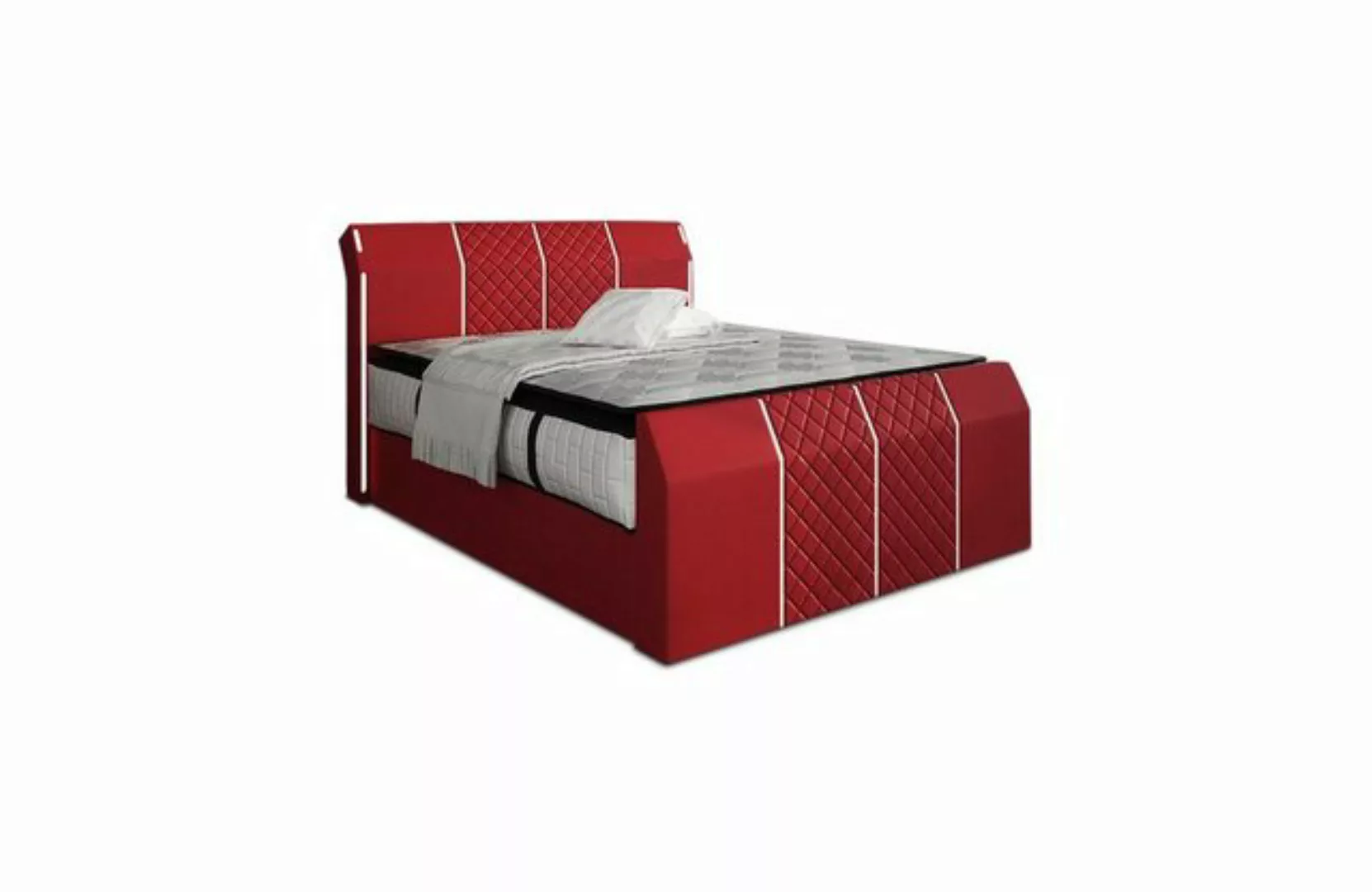 Sofa Dreams Boxspringbett Boxspringbett Leder Hotelbett Komplettbett Modern günstig online kaufen