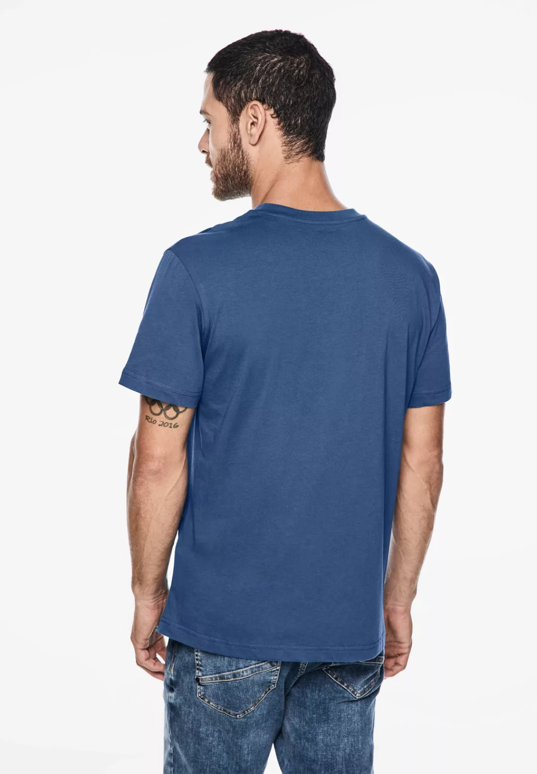 STREET ONE MEN T-Shirt, Rundhalsausschnitt günstig online kaufen