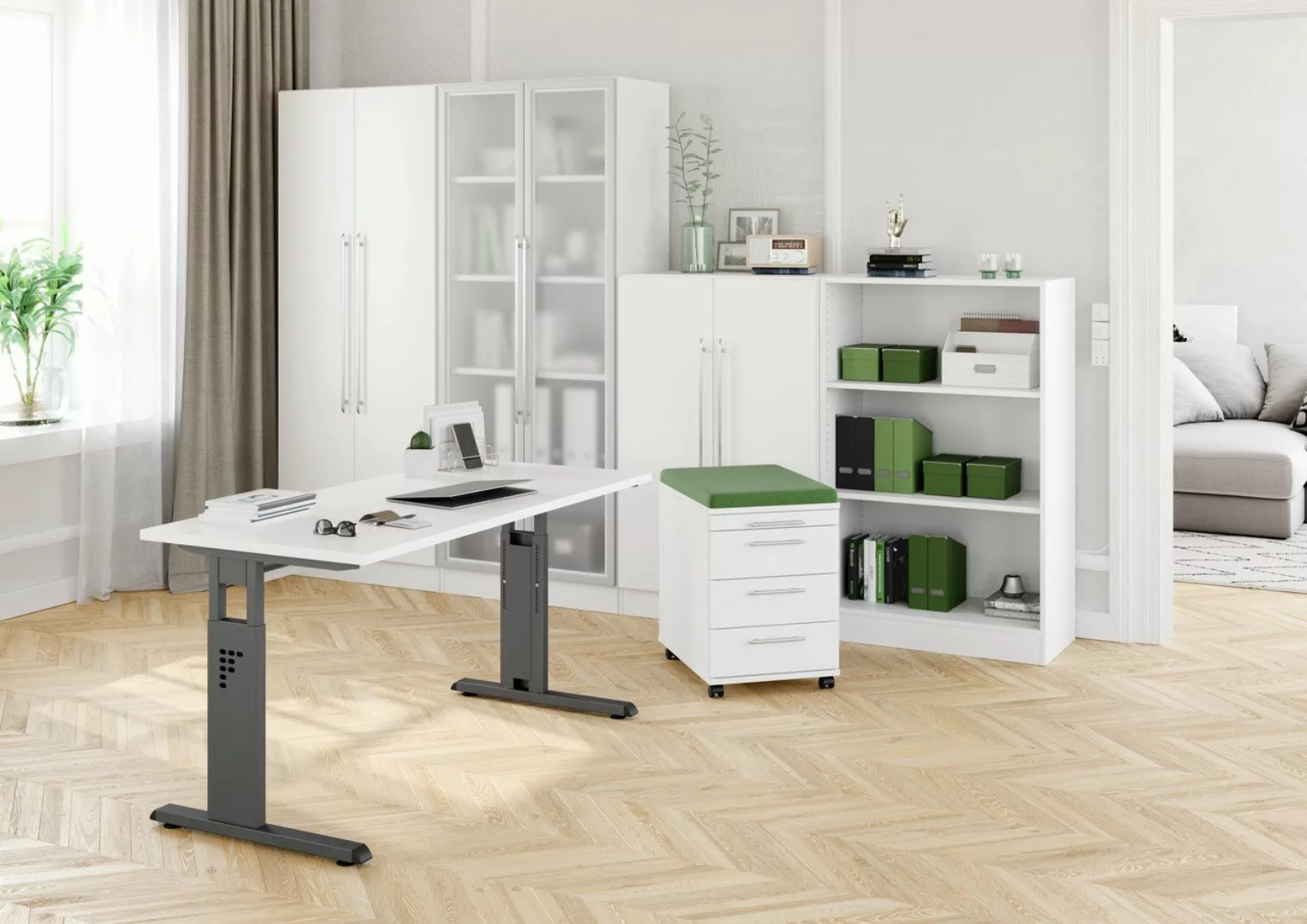 HAMMERBACHER Aktenschrank Büromöbel Solido (Komplett Set, 7-St., 7 teilig) günstig online kaufen