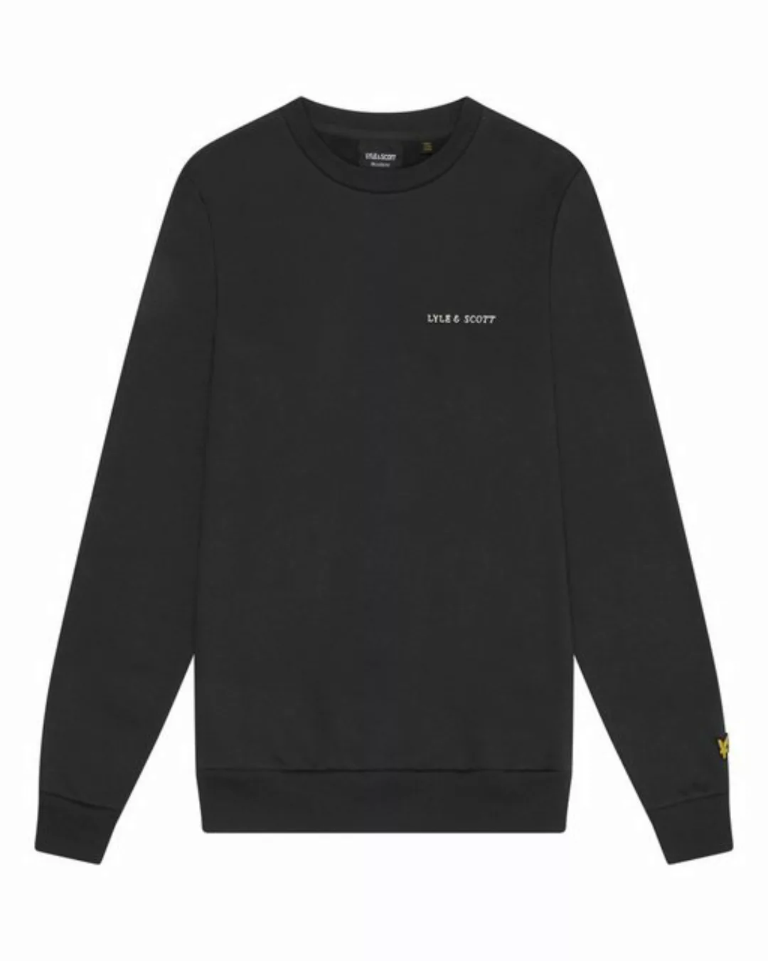 Lyle & Scott Sweatshirt Ohne Kapuze Aus Baumwolle, Adler-Logo Am Ärmel günstig online kaufen