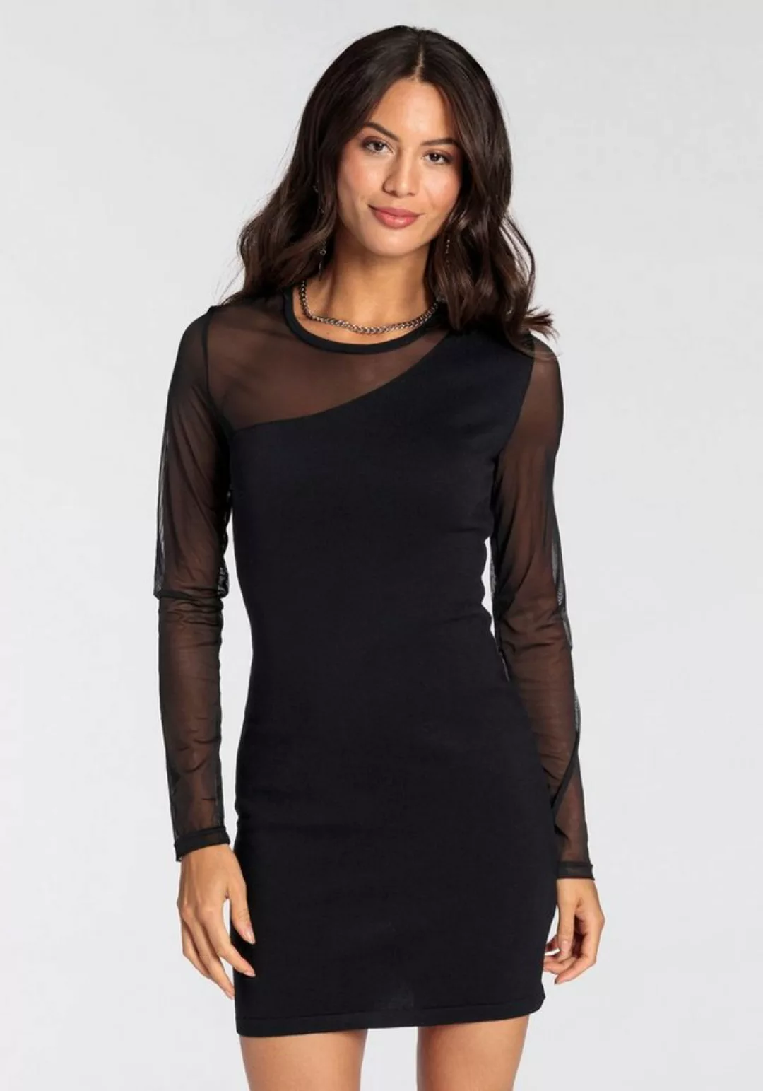 Melrose Strickkleid mit eleganten Mesh-Details günstig online kaufen