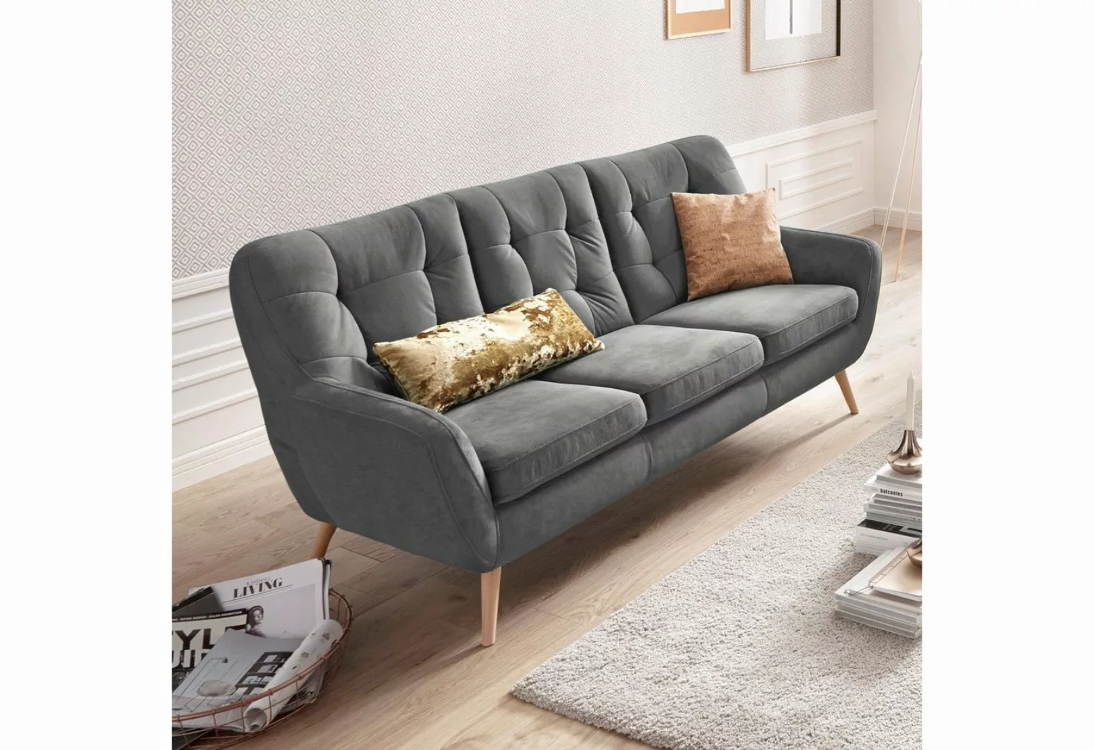 exxpo - sofa fashion 3-Sitzer "Scandi" günstig online kaufen