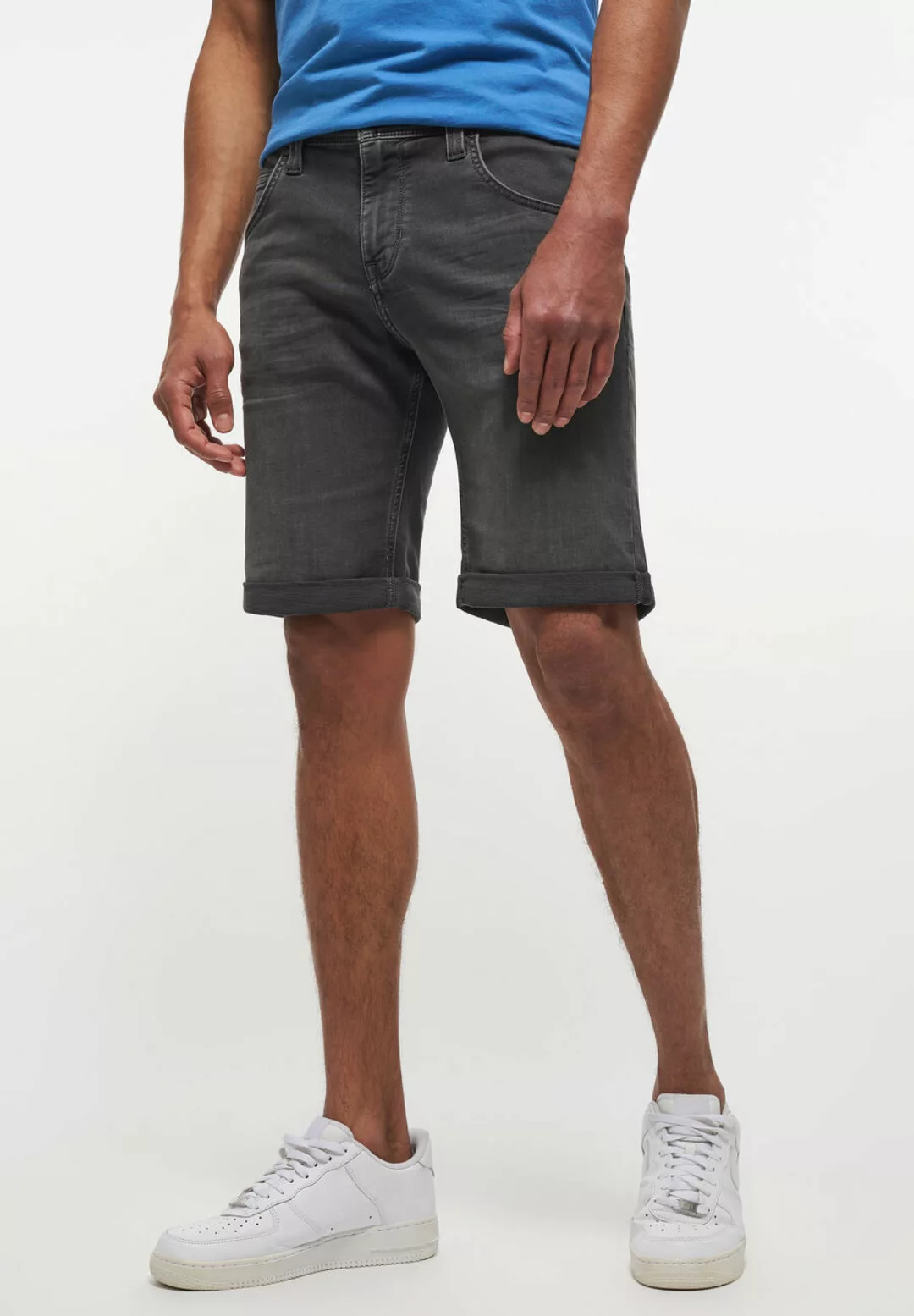 Mustang Chicago Shorts Z Regular Fit grey washed günstig online kaufen