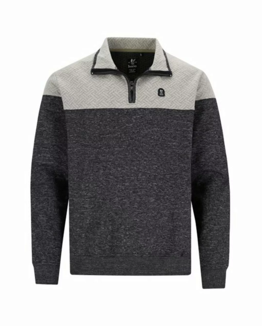 Hajo Sweatshirt Flächenteiler-Sweatshirt in Materialmix günstig online kaufen