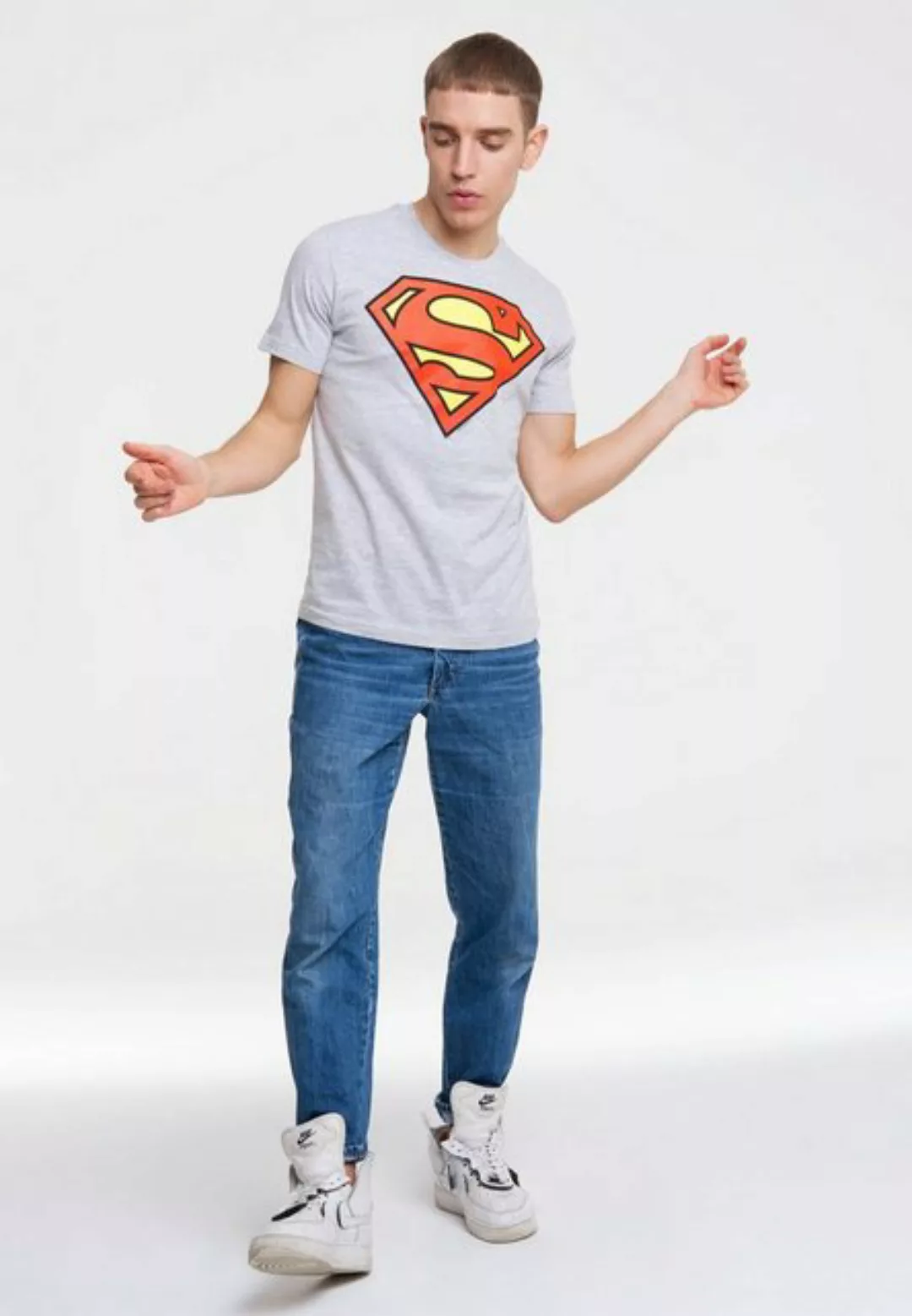 LOGOSHIRT T-Shirt "SUPERMAN - LOGO", mit Superhelden-Logo günstig online kaufen