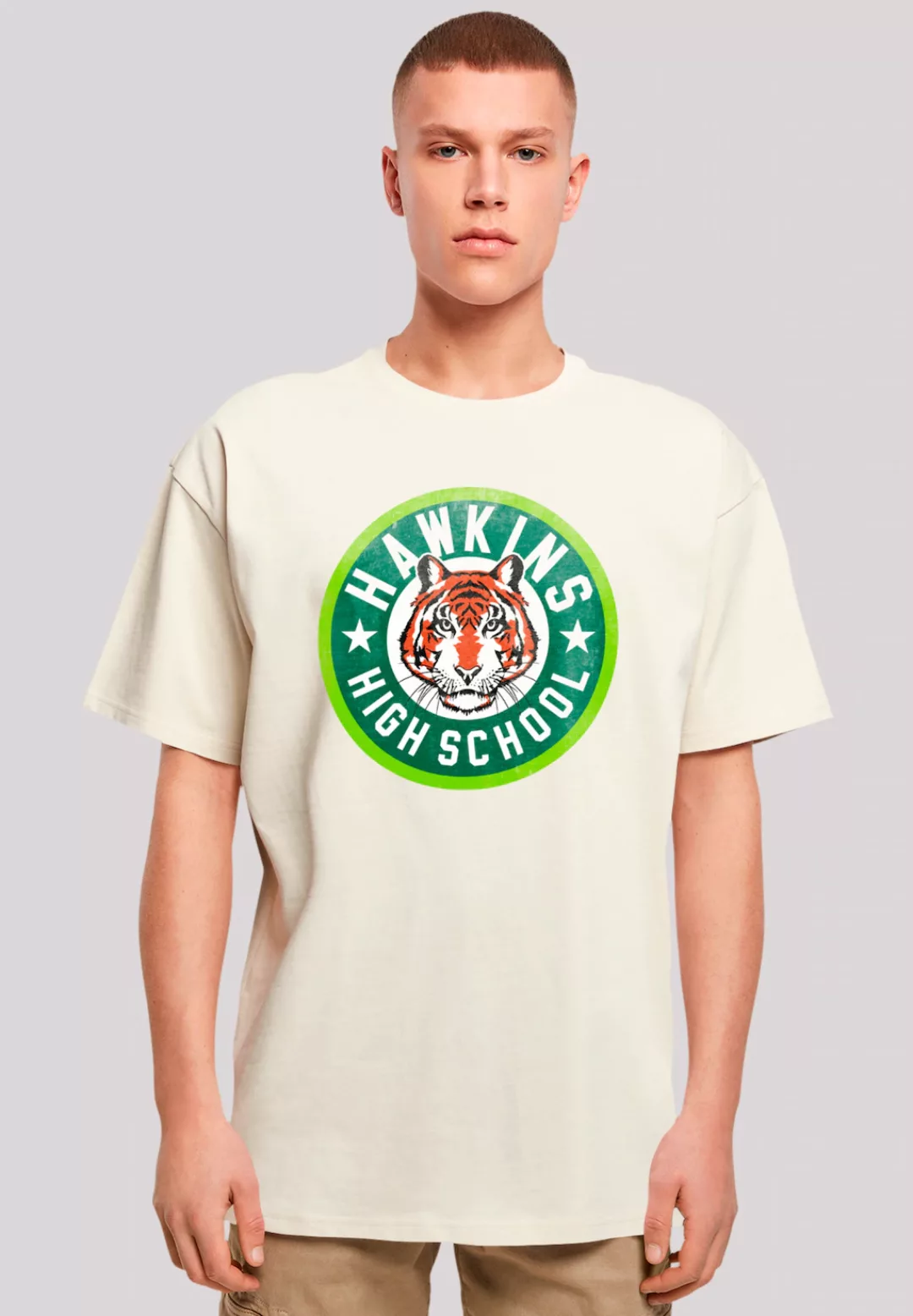 F4NT4STIC T-Shirt "Stranger Things Hawkins Tiger Circle", Premium Qualität günstig online kaufen