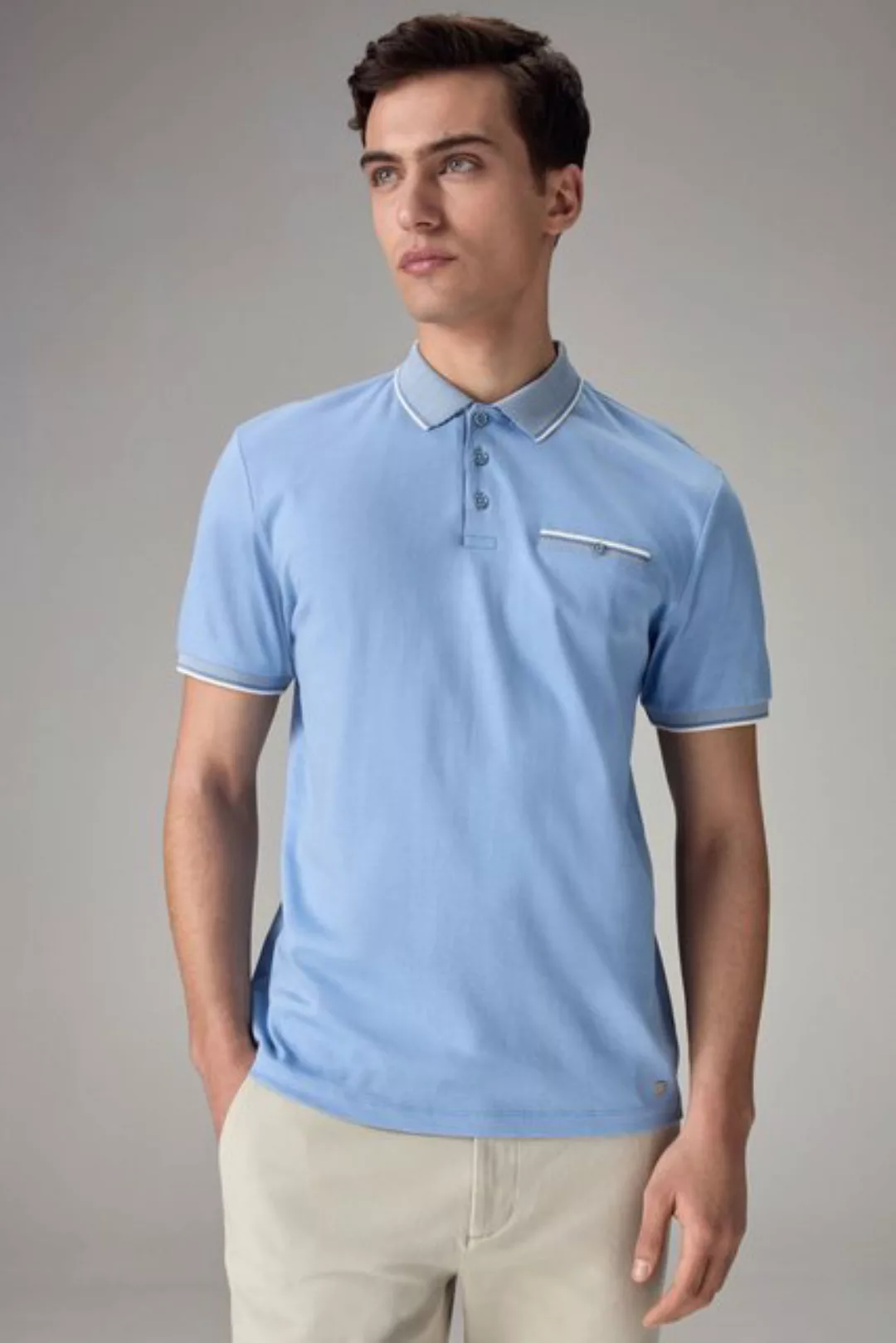 Next Poloshirt Polohemd mit elegantem Kragen (1-tlg) günstig online kaufen