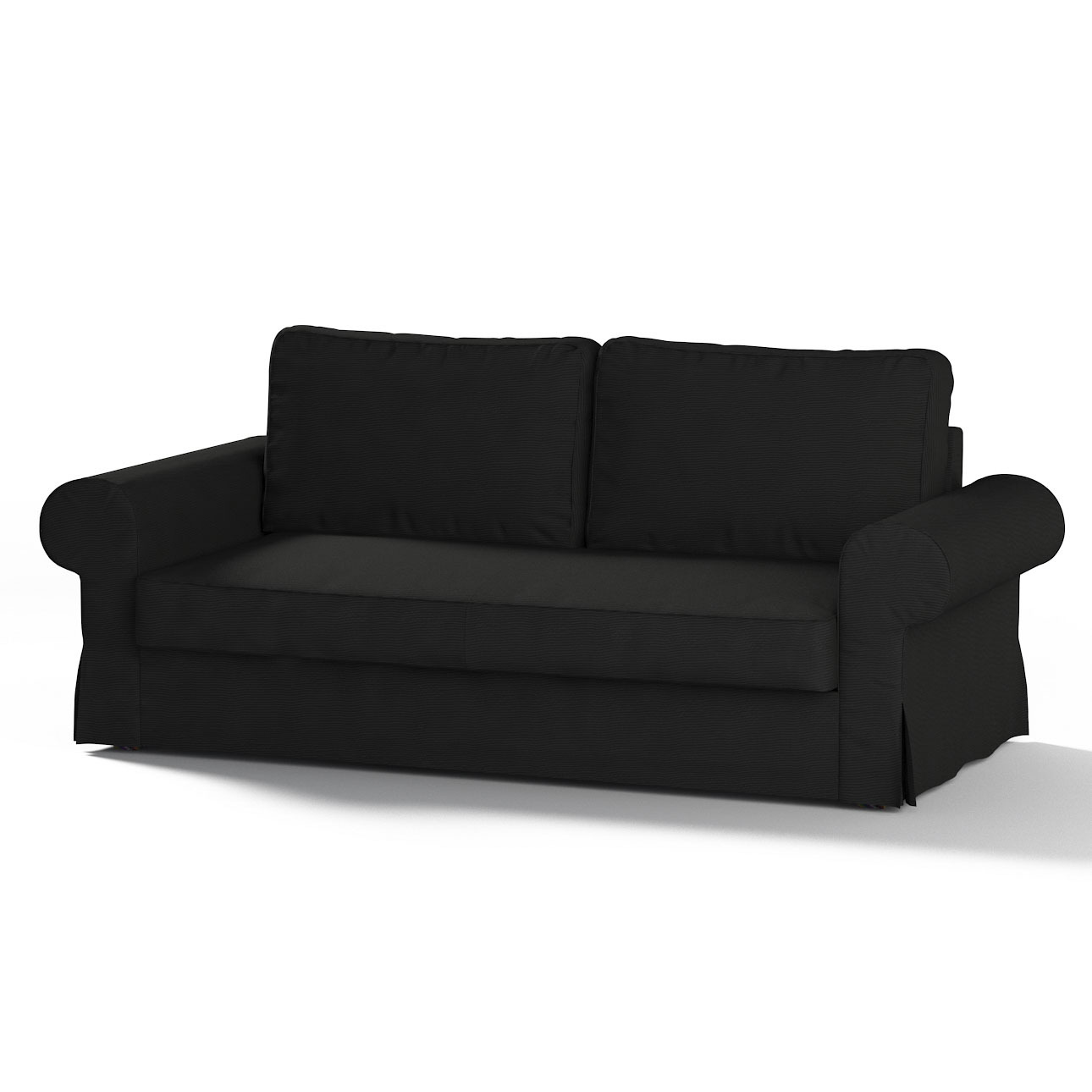 Bezug für Backabro 3-Sitzer Sofa ausklappbar, schwarz, Bezug für Backabro 3 günstig online kaufen