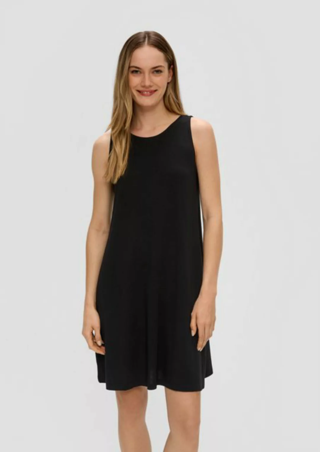 s.Oliver Minikleid Relaxed-Fit-Kleid mit Bindeband am Rücken günstig online kaufen