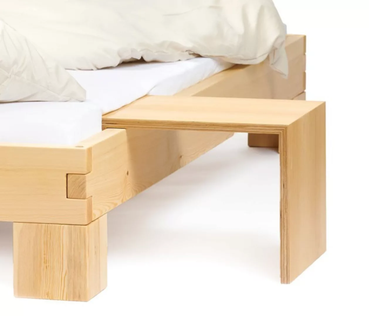 Vollholz Doppelbett günstig online kaufen