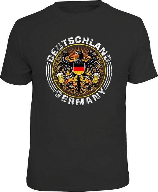 RAHMENLOS® T-Shirt für Biertrinker - Deutschland Germany Bieradler günstig online kaufen