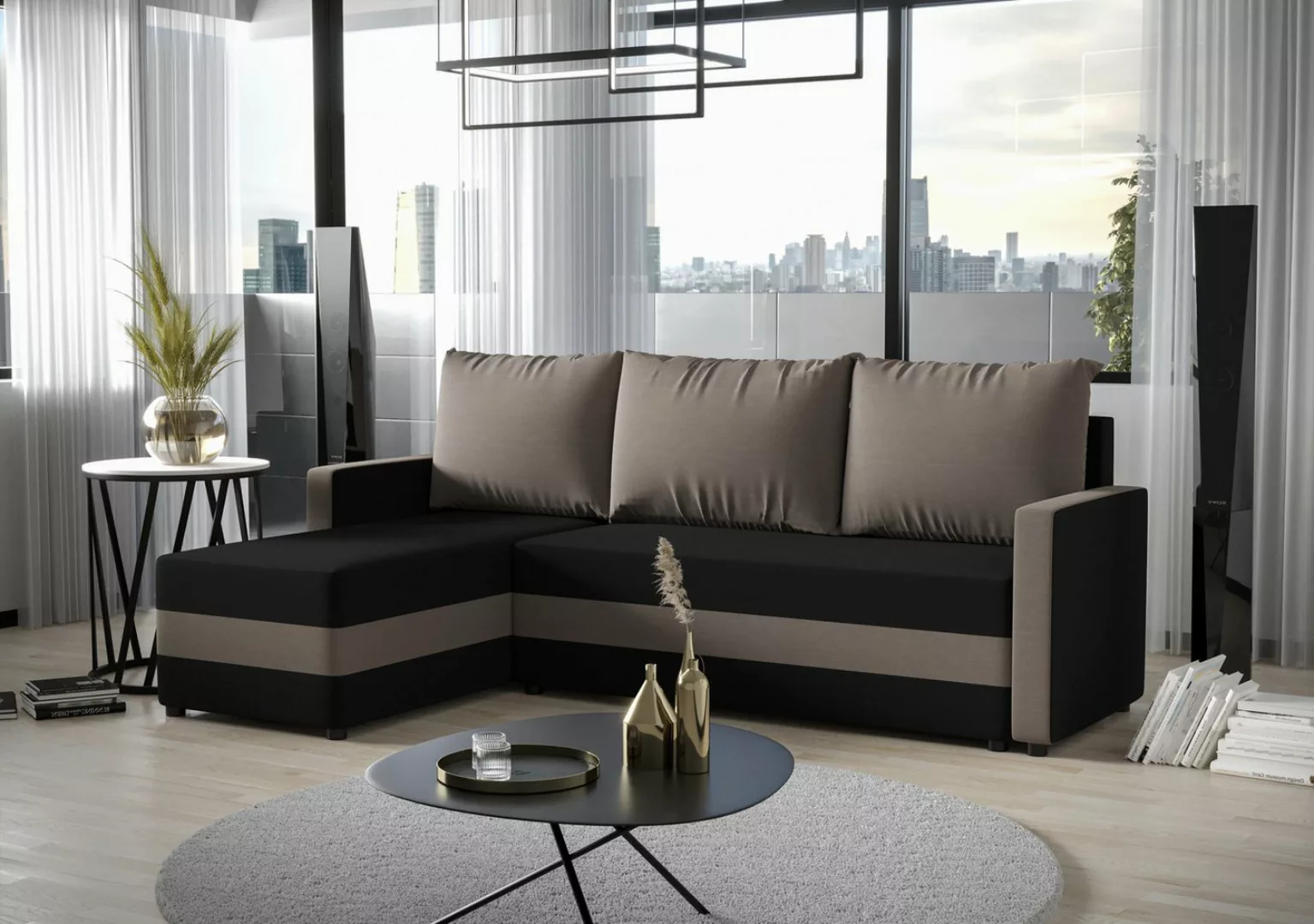 ALTDECOR Ecksofa PALI, Couch mit Schlaffunktion, Wohnzimmer - Wohnlandschaf günstig online kaufen