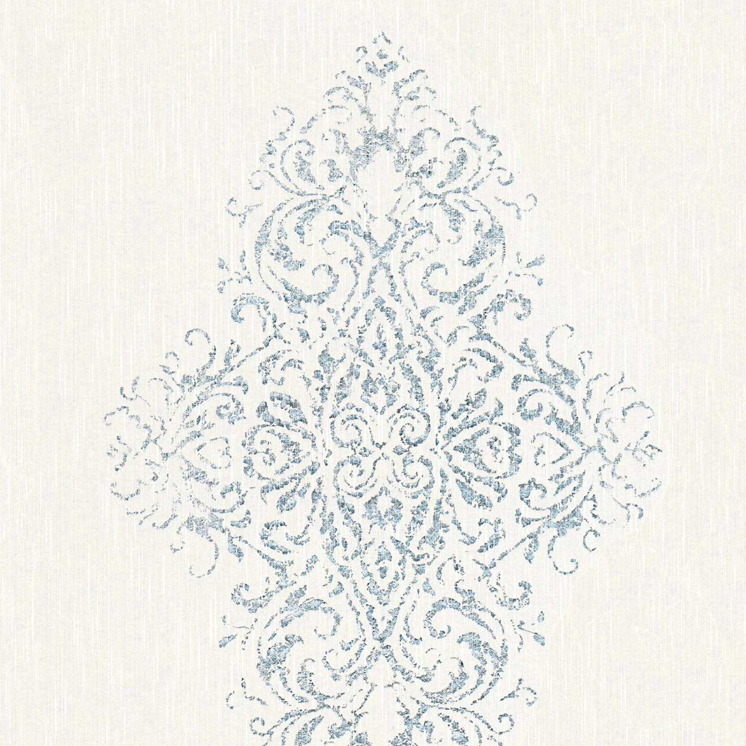 Bricoflor Neobarock Tapete mit Glitzer in Silber Ornament Textiltapete in a günstig online kaufen